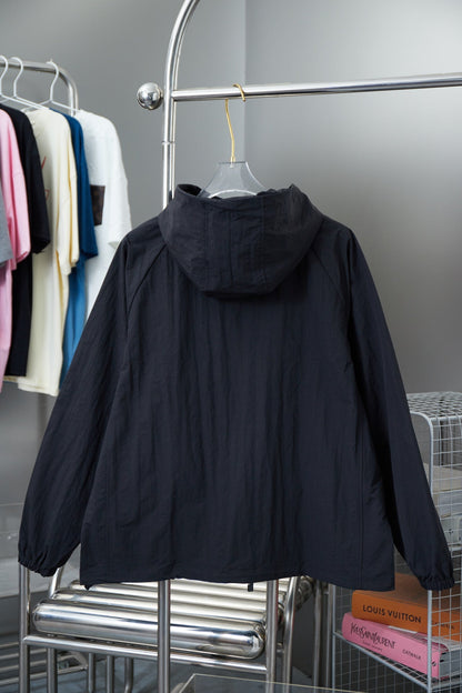 250808 New high-quality jacquard nylon hooded jacket for equestrian riders