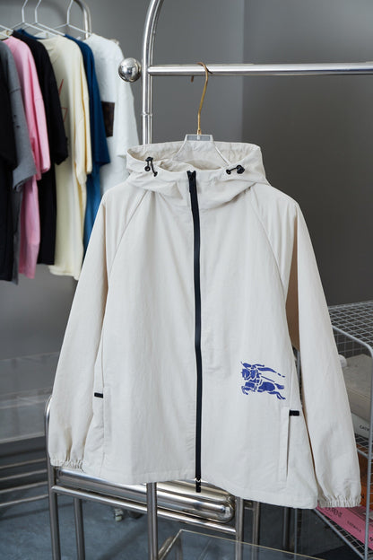 250808 New high-quality jacquard nylon hooded jacket for equestrian riders