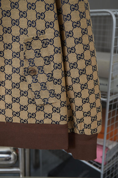 250808 New high-quality jacquard stand-up collar jacket