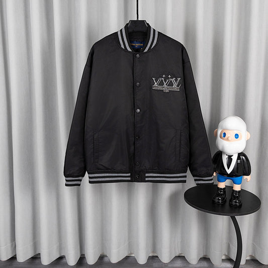 250808 New high-quality lambskin baseball jacket