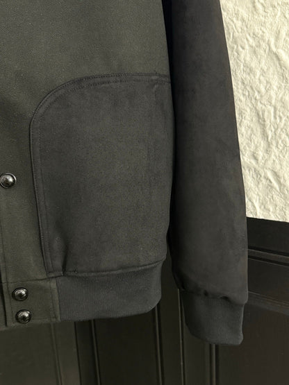 250808 New high-quality new baseball jacket with rhinestones and lettered heat treatment