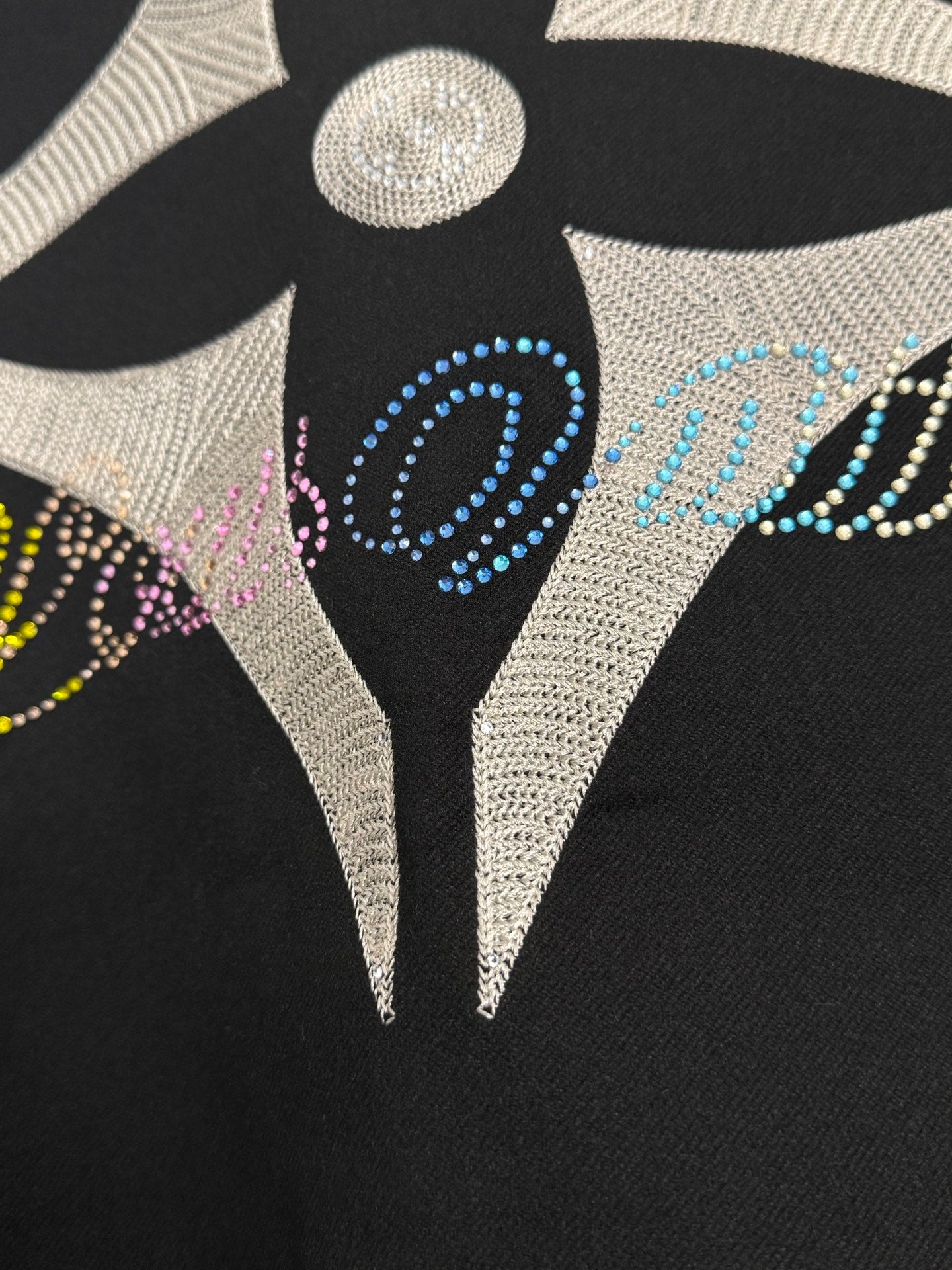 250808 New high-quality new baseball jacket with rhinestones and lettered heat treatment