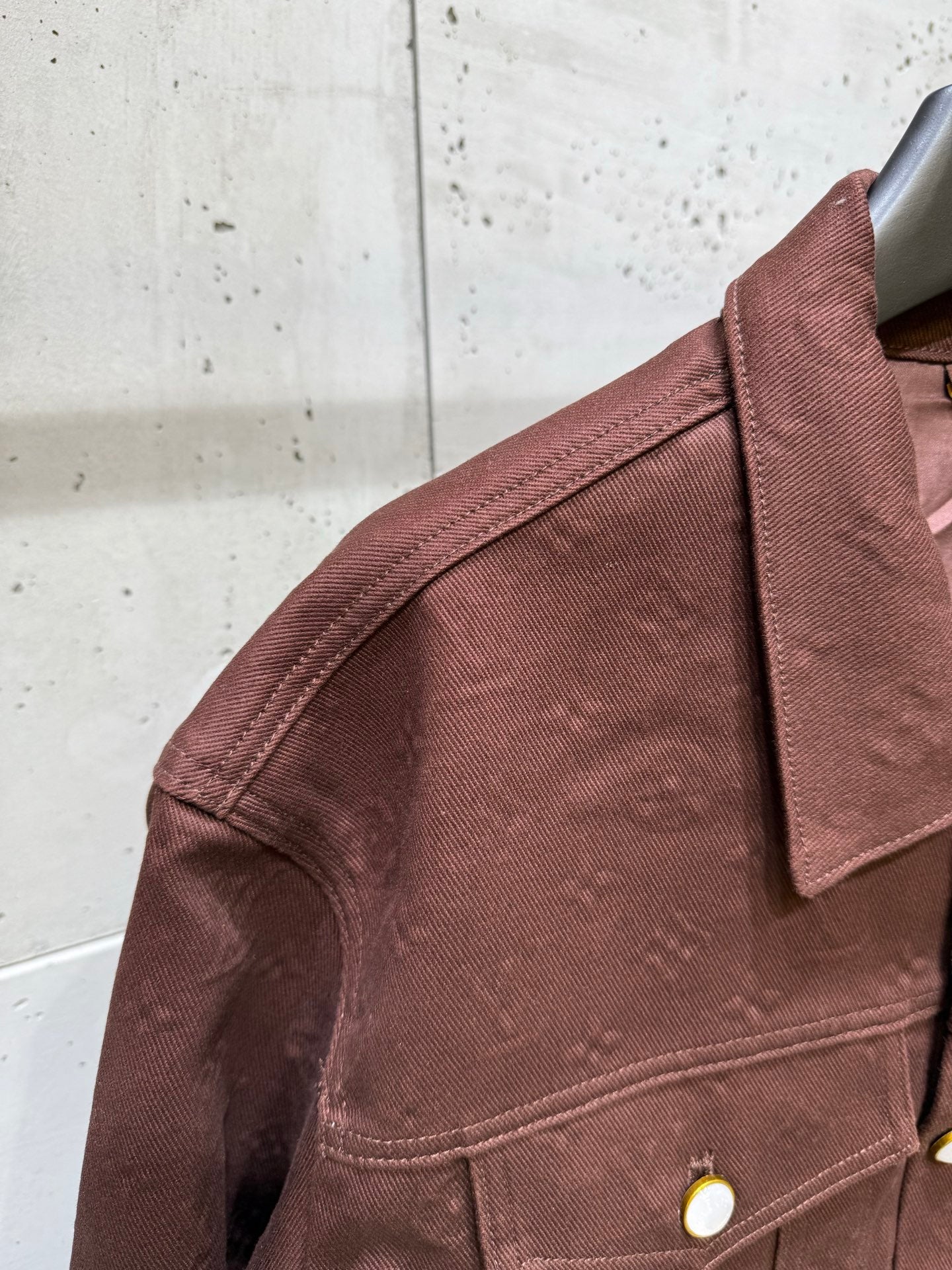 250808 The new high-quality no-iron denim set features a high version with heavy craftsmanship and full embossed embossed letters