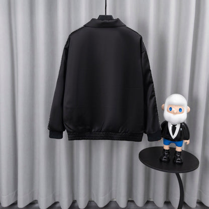 250808 New high-quality embroidered shiny surface jacket