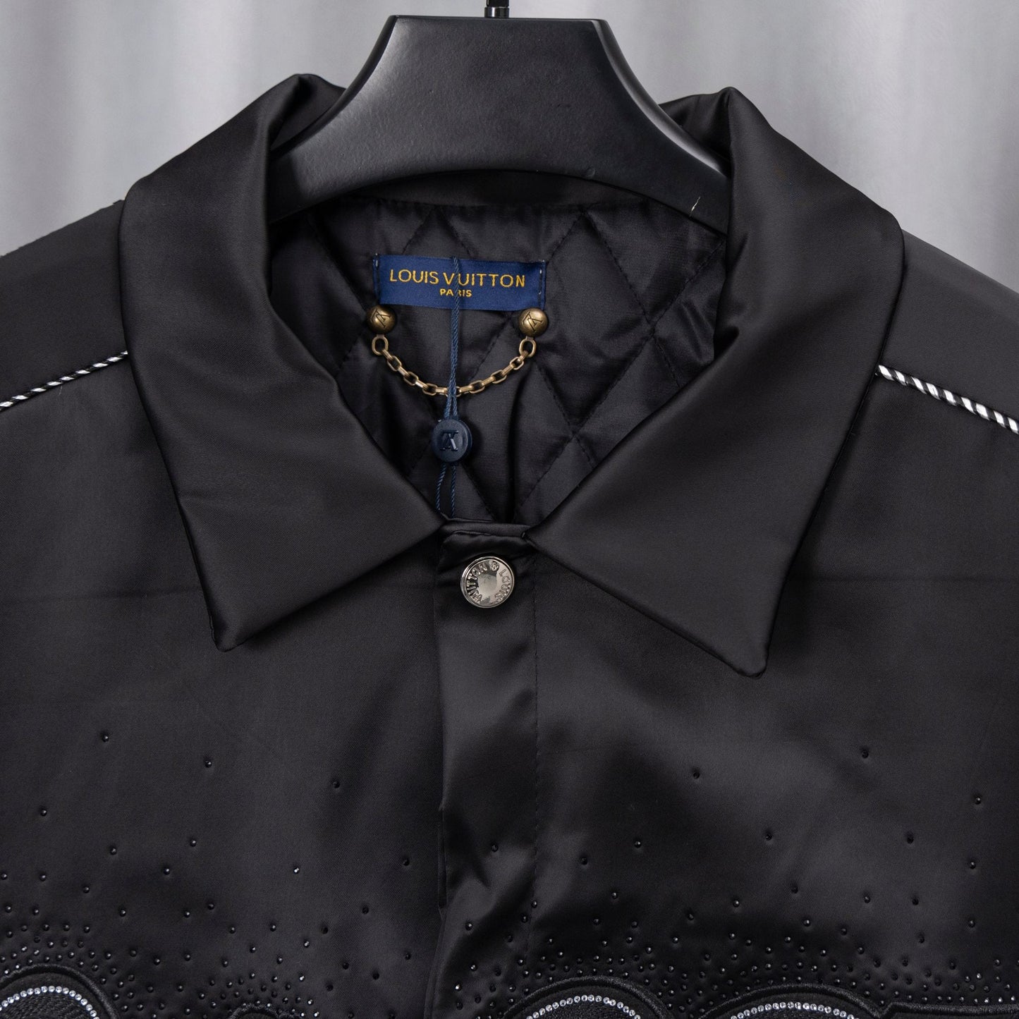 250808 New high-quality embroidered shiny surface jacket