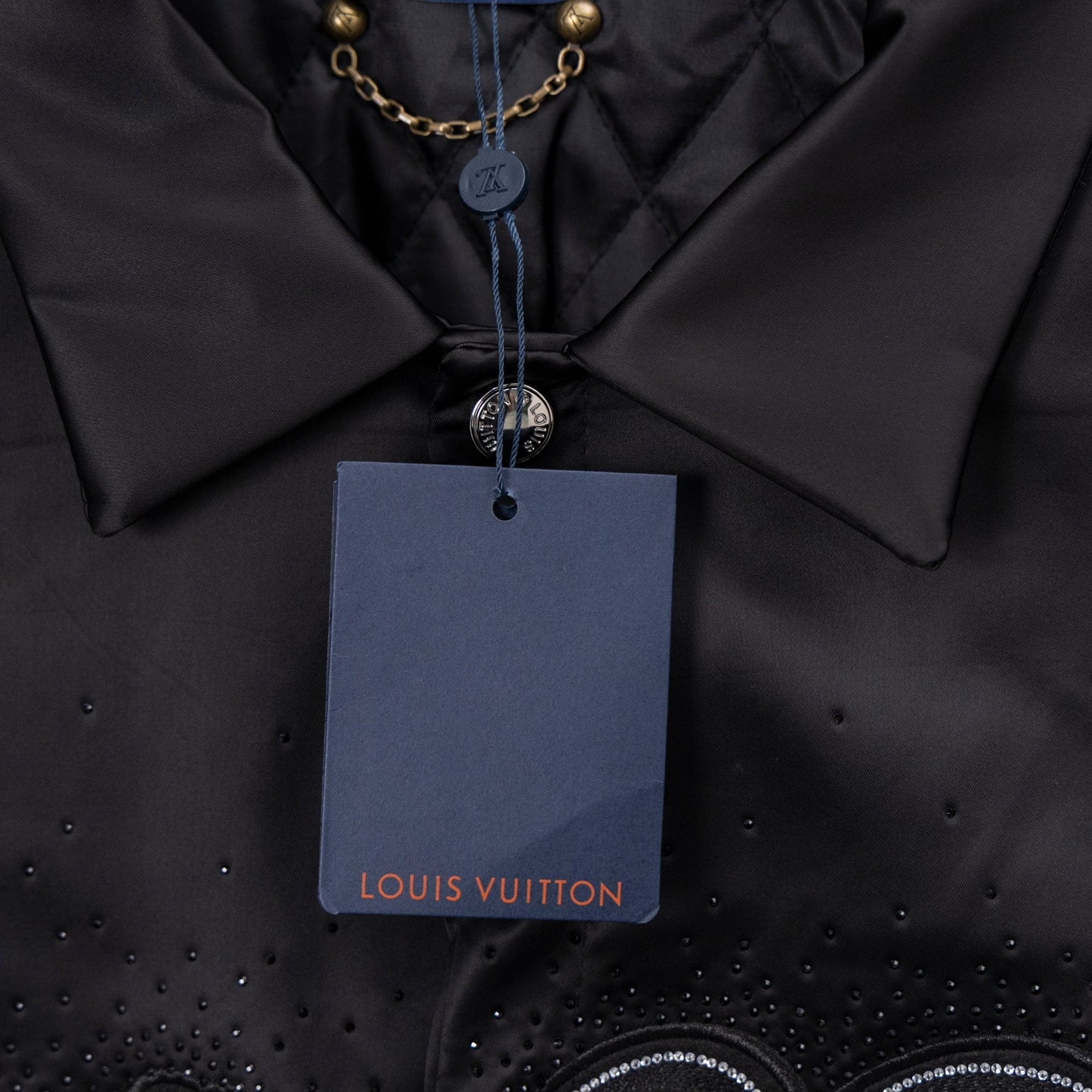 250808 New high-quality embroidered shiny surface jacket