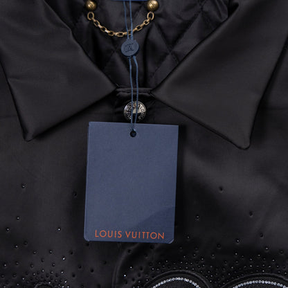 250808 New high-quality embroidered shiny surface jacket