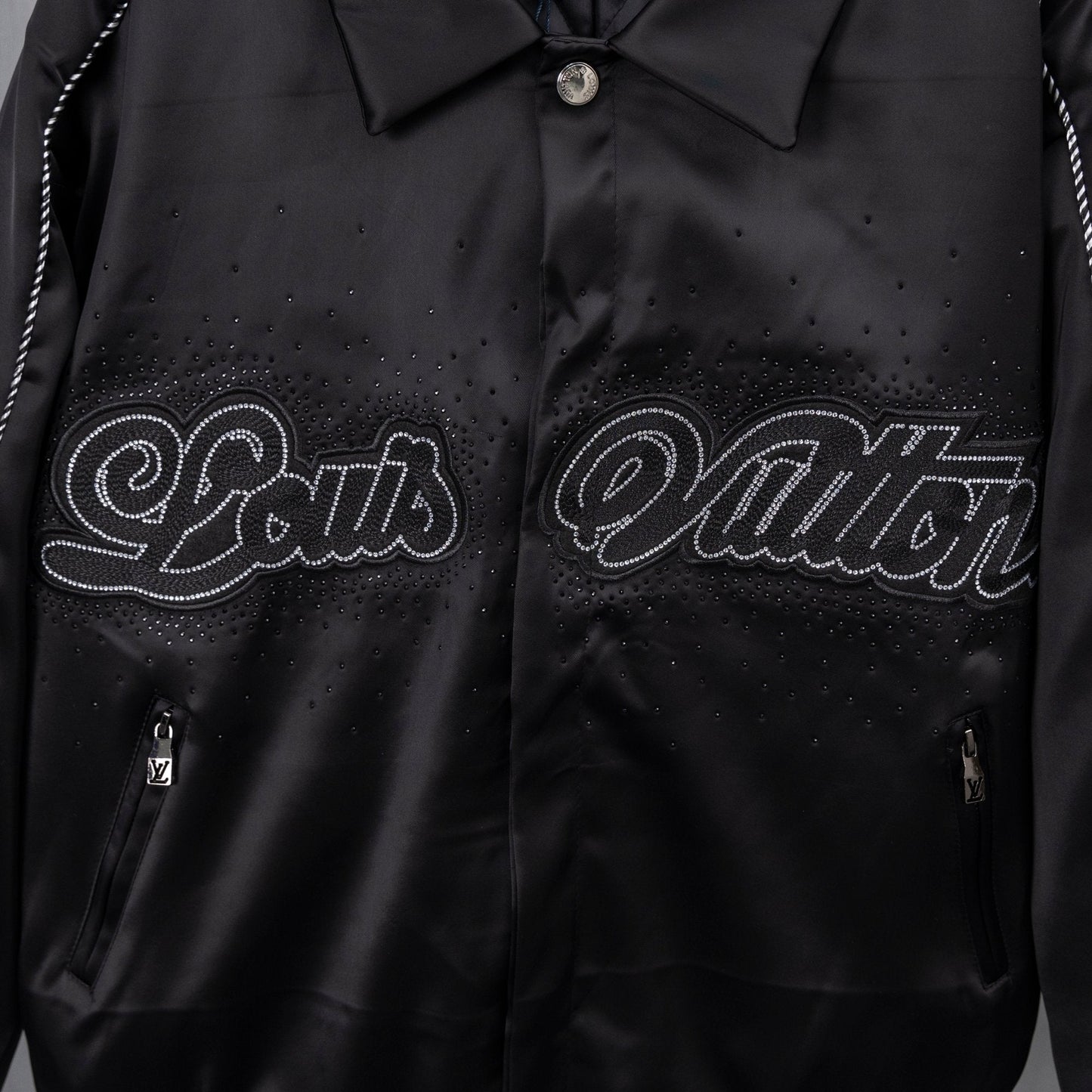 250808 New high-quality embroidered shiny surface jacket
