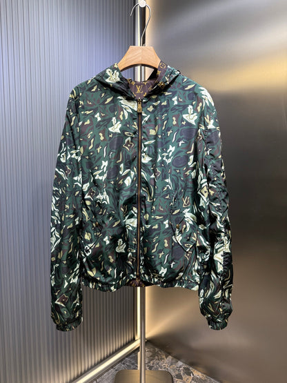 250808 New high-quality double-sided hooded zipper jacket