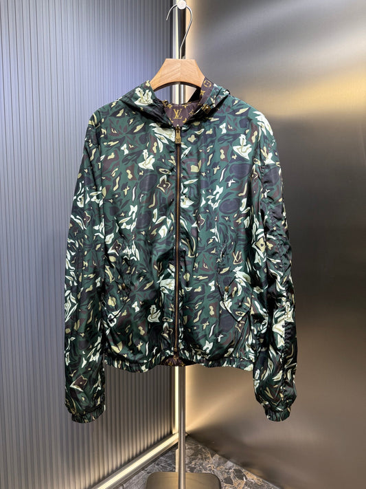 250808 New high-quality double-sided hooded zipper jacket