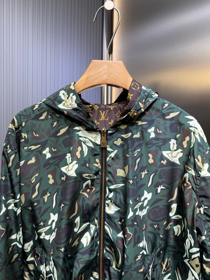 250808 New high-quality double-sided hooded zipper jacket