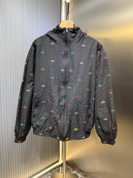 250808 A new high-quality hooded jacket with colorful embroidery
