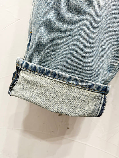 250813 New high-quality embossed loose straight-leg workwear jeans