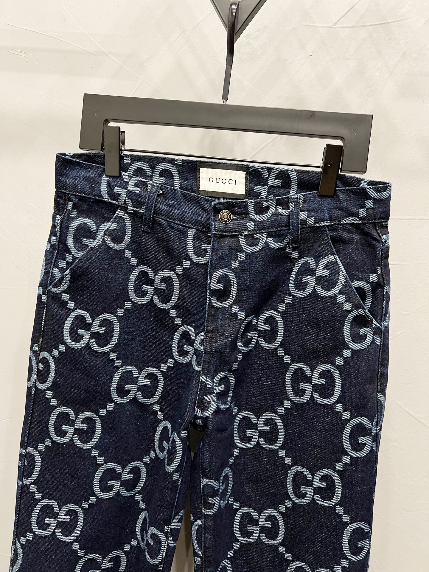250813 New high-quality full-print straight-leg loose jeans