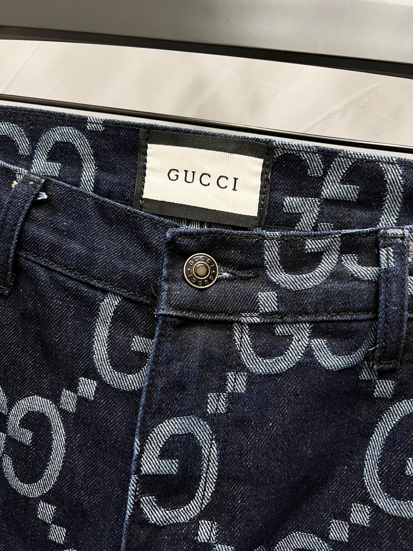 250813 New high-quality full-print straight-leg loose jeans