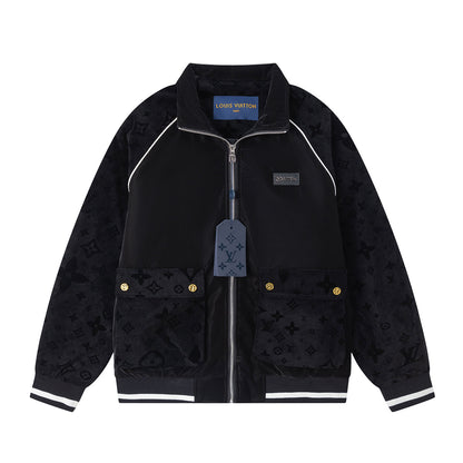 250813 A new high-quality black full-print jacket