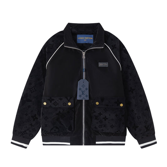 250813 A new high-quality black full-print jacket
