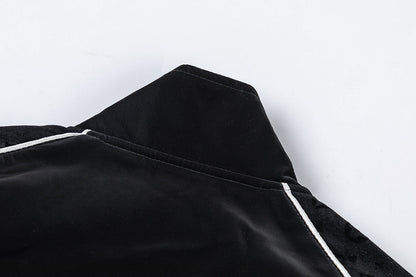 250813 A new high-quality black full-print jacket
