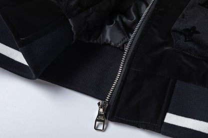 250813 A new high-quality black full-print jacket