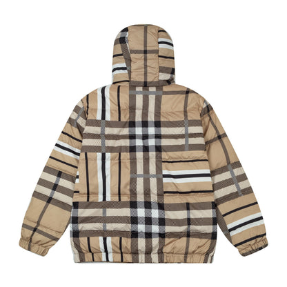 250813 New high-quality classic checkered soft and warm down jacket