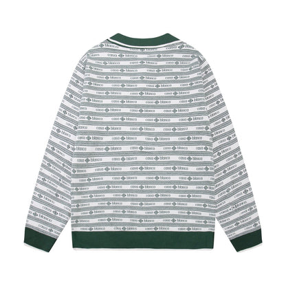 250813 A new high-quality two-color long-sleeved knitted coat