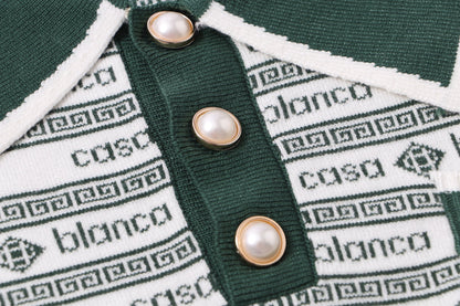 250813 A new high-quality two-color long-sleeved knitted coat