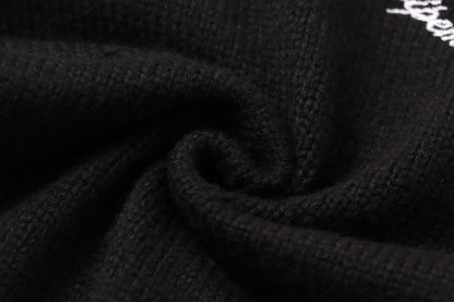 250813 A new high-quality two-color long-sleeved knitted coat