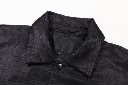 250813 New high-quality custom-made long-sleeved lapel down cotton-padded jacket with full printed letters