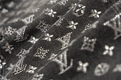 250813 New top-quality embossed diamond jeans