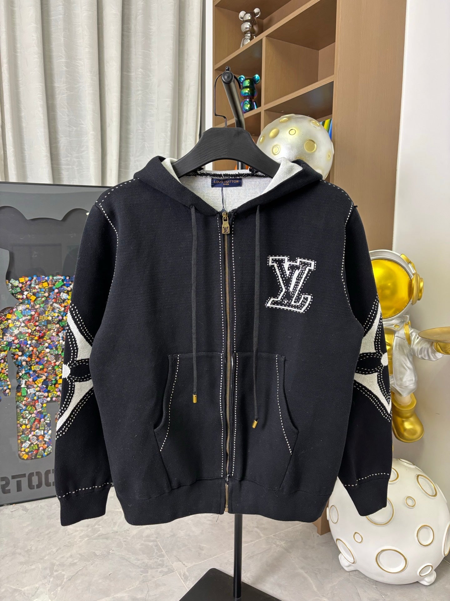 250813 New high-quality wool zipper hooded jacket