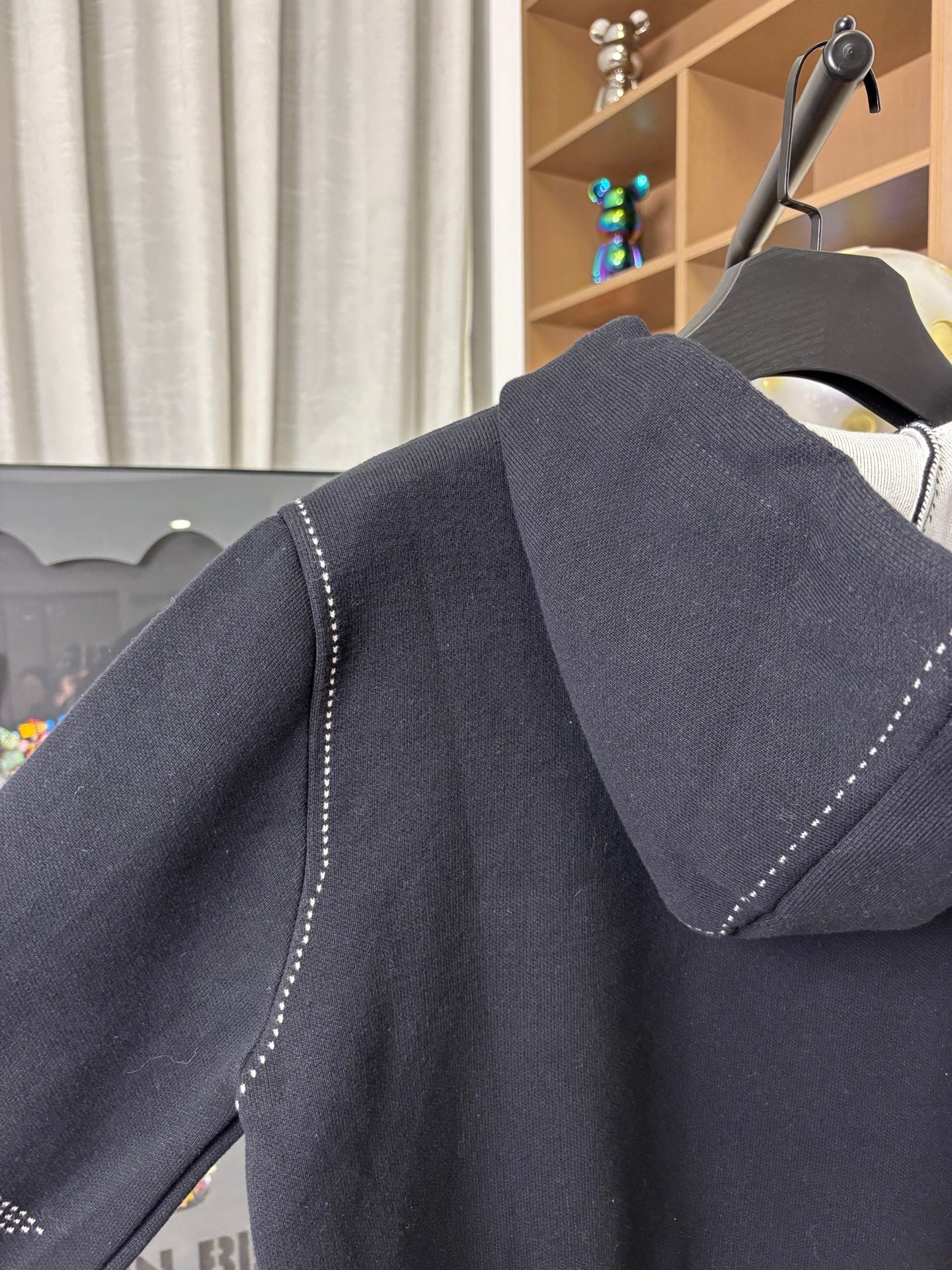 250813 New high-quality wool zipper hooded jacket