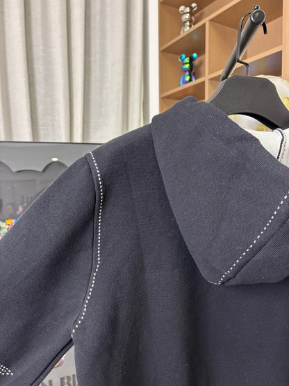250813 New high-quality wool zipper hooded jacket