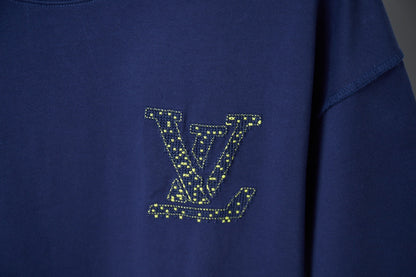 250819 New high-quality hollow embroidered letter T-shirt