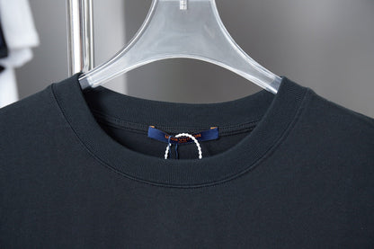 250819 New high-quality hollow embroidered letter T-shirt