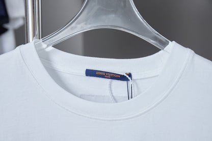 250819 New high-quality hollow embroidered letter T-shirt