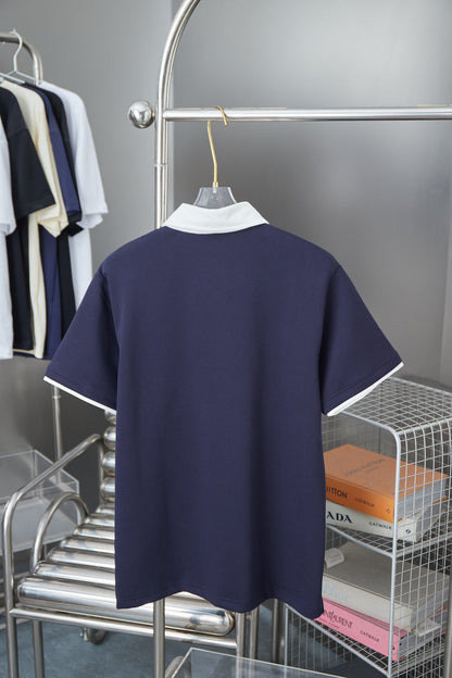 250819 New high-quality embroidered lapel POLO