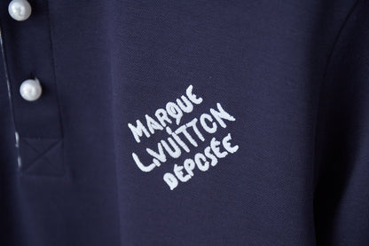 250819 New high-quality embroidered lapel POLO