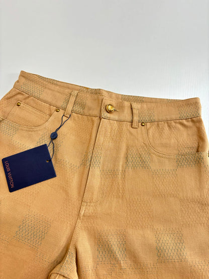 250819 New high-quality jacquard checkered trousers
