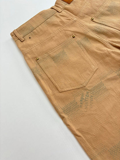 250819 New high-quality jacquard checkered trousers