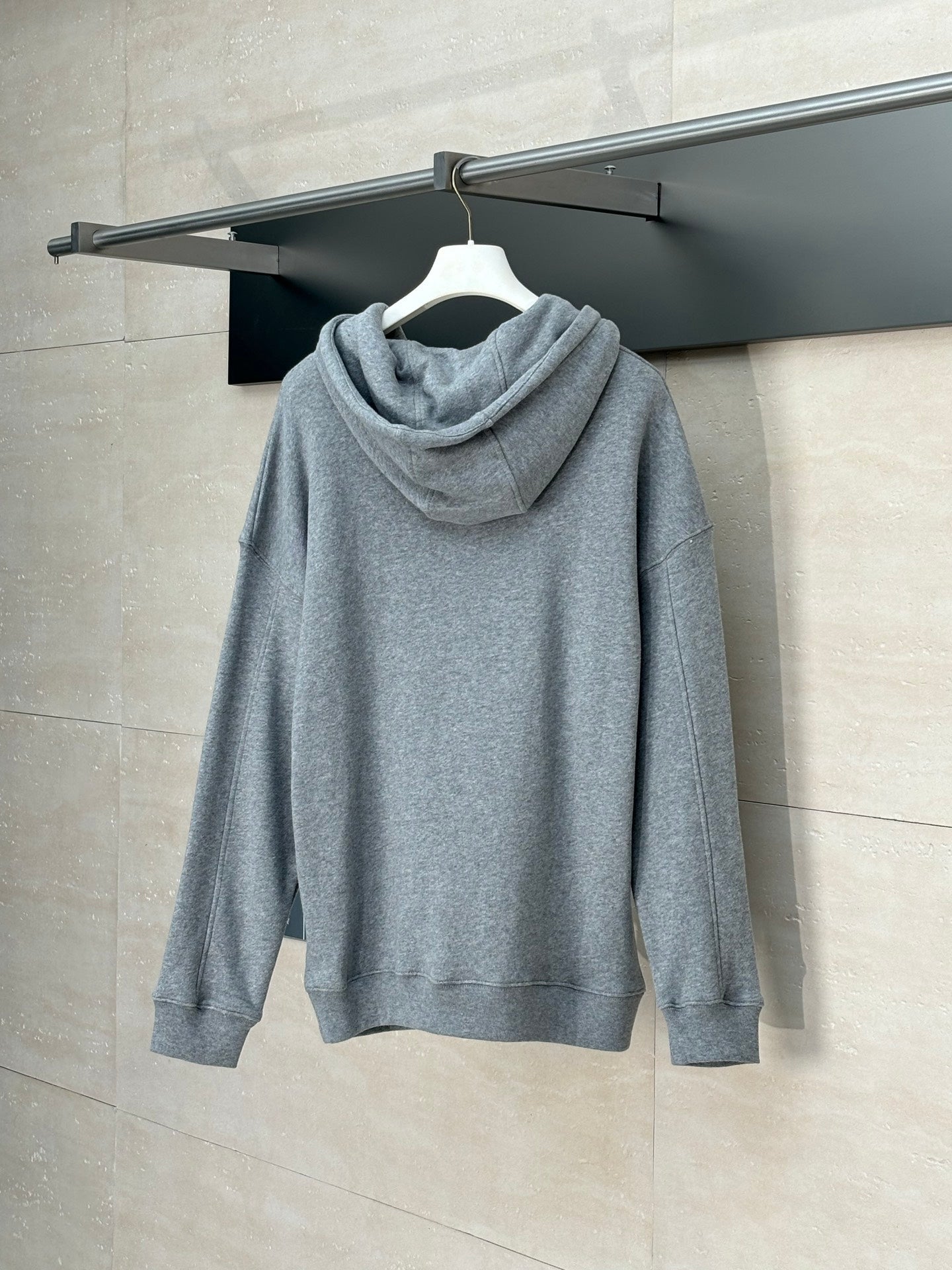 250819 New high-quality leather embroidered hooded sweatshirt