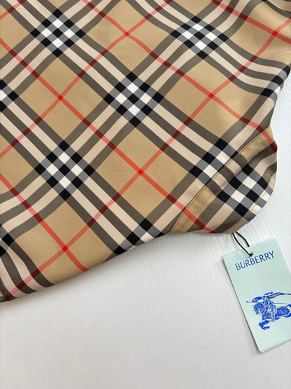 250819 A new high-quality classic checkered stand-up collar coat