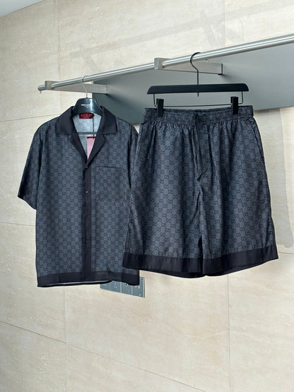 250819 New high-quality silk sports beach shorts