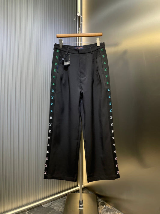 250819 New high-quality woven ribbon embroidered suit pants
