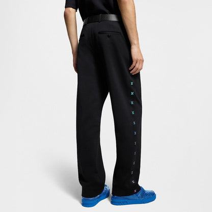 250819 New high-quality woven ribbon embroidered suit pants