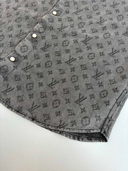 250819 A new high-quality full-printed jacquard denim jacket