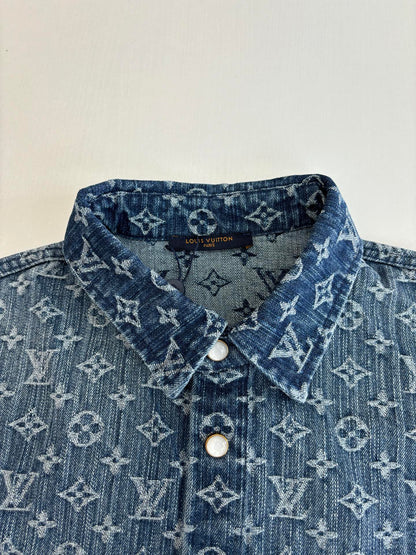 250819 A new high-quality full-printed jacquard denim jacket