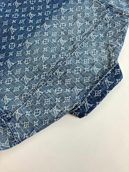 250819 A new high-quality full-printed jacquard denim jacket