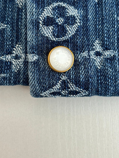250819 A new high-quality full-printed jacquard denim jacket