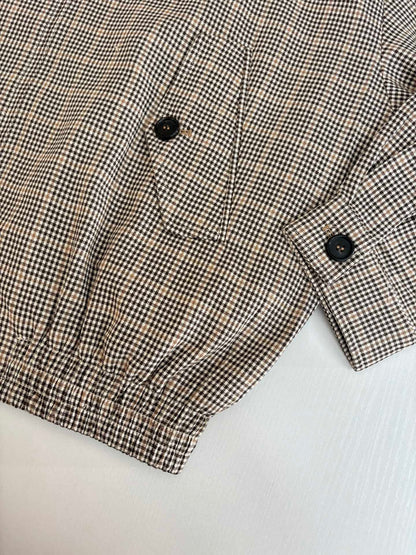 250819 A new high-quality corduroy collar checkered jacket