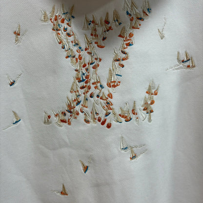 250819 New high-quality hooded sweatshirt with sailboat embroidery